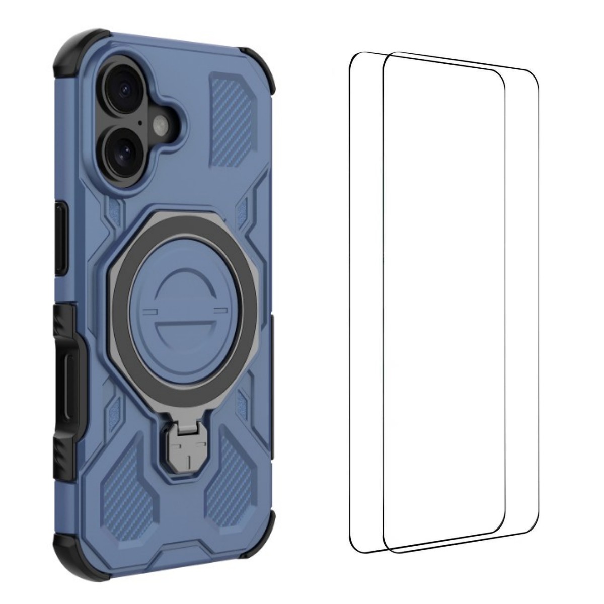 Phone Cases Com - Para iPhone 16 Case Kickstand com