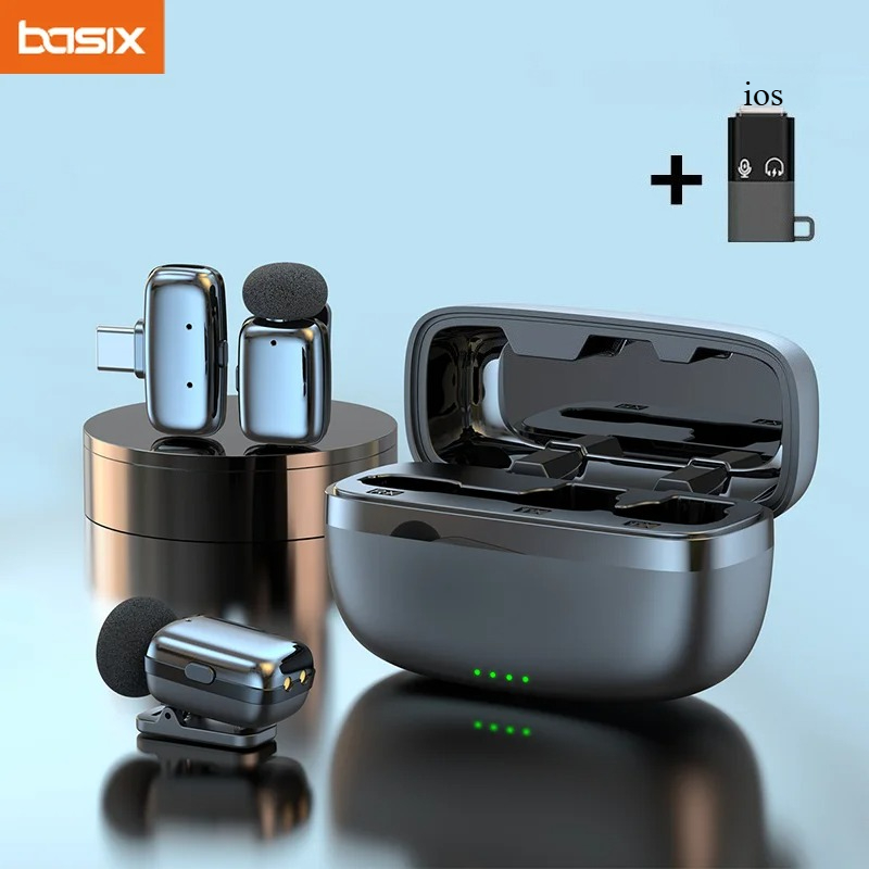 Phone Cases Android - Conjunto de Microfone Lavalier Sem Fio