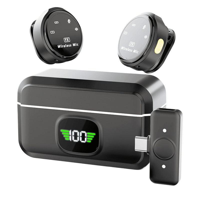 Phone Cases Android - Microfone Lavalier Sem Fio para iPhone