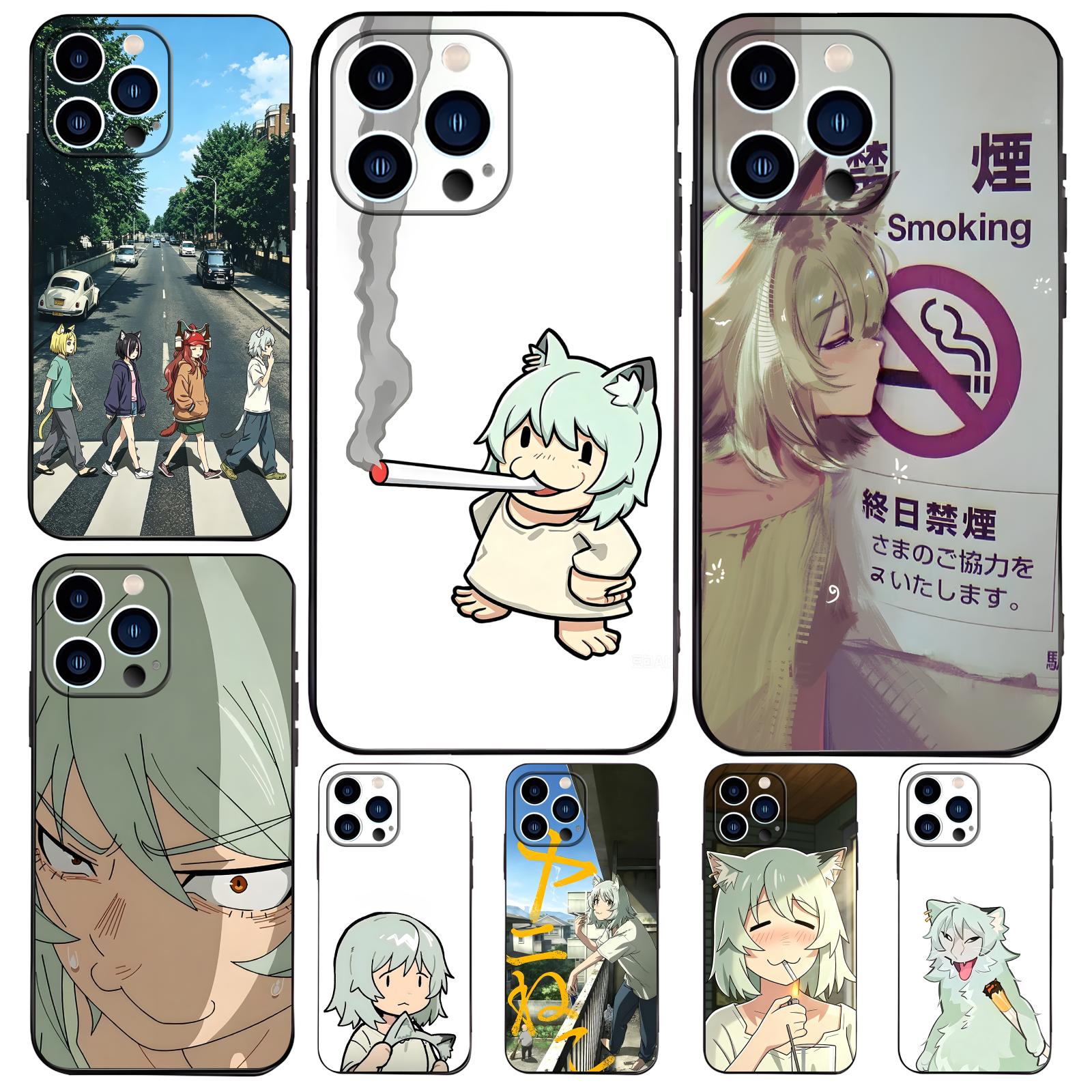 Phone Cases Popular - Capa de Celular Chainsmoker Cat para