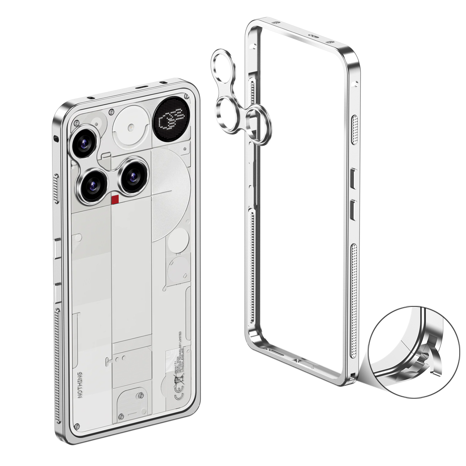 Heat Dissipation Case - Capa de telefone com estrutura de