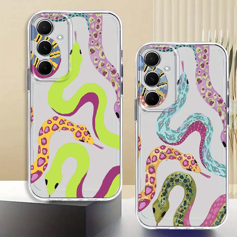 Phone Cases Samsung A14 - Capa de Telefone Transparente TPU com
