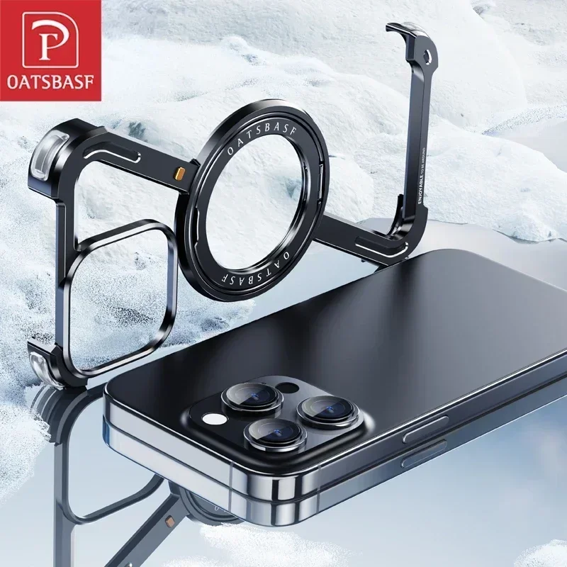 Phone Cases Com - Oatsbasf Z Shape Metal Magsafe Phone
