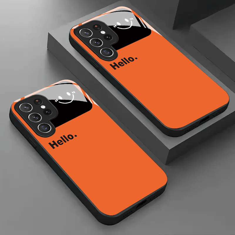Phone Cases Orange - Capa de Telefone em Vidro Laranja