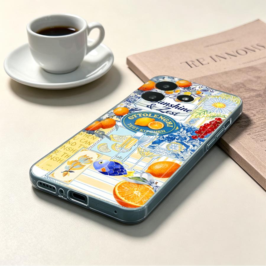 Phone Cases Orange - Capa de Telefone Macia com Estampa
