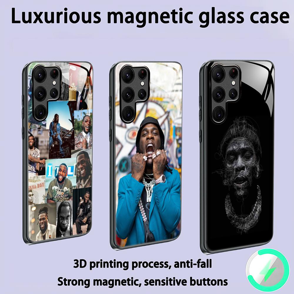 Phone Cases For Boys - Capa Magnética de Vidro Burna Boy