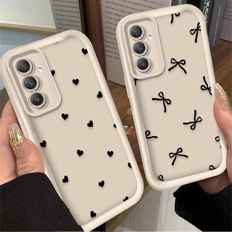 Capa Preta com Laço de Coração - Phone Cases Samsung A14 avaliação e preço