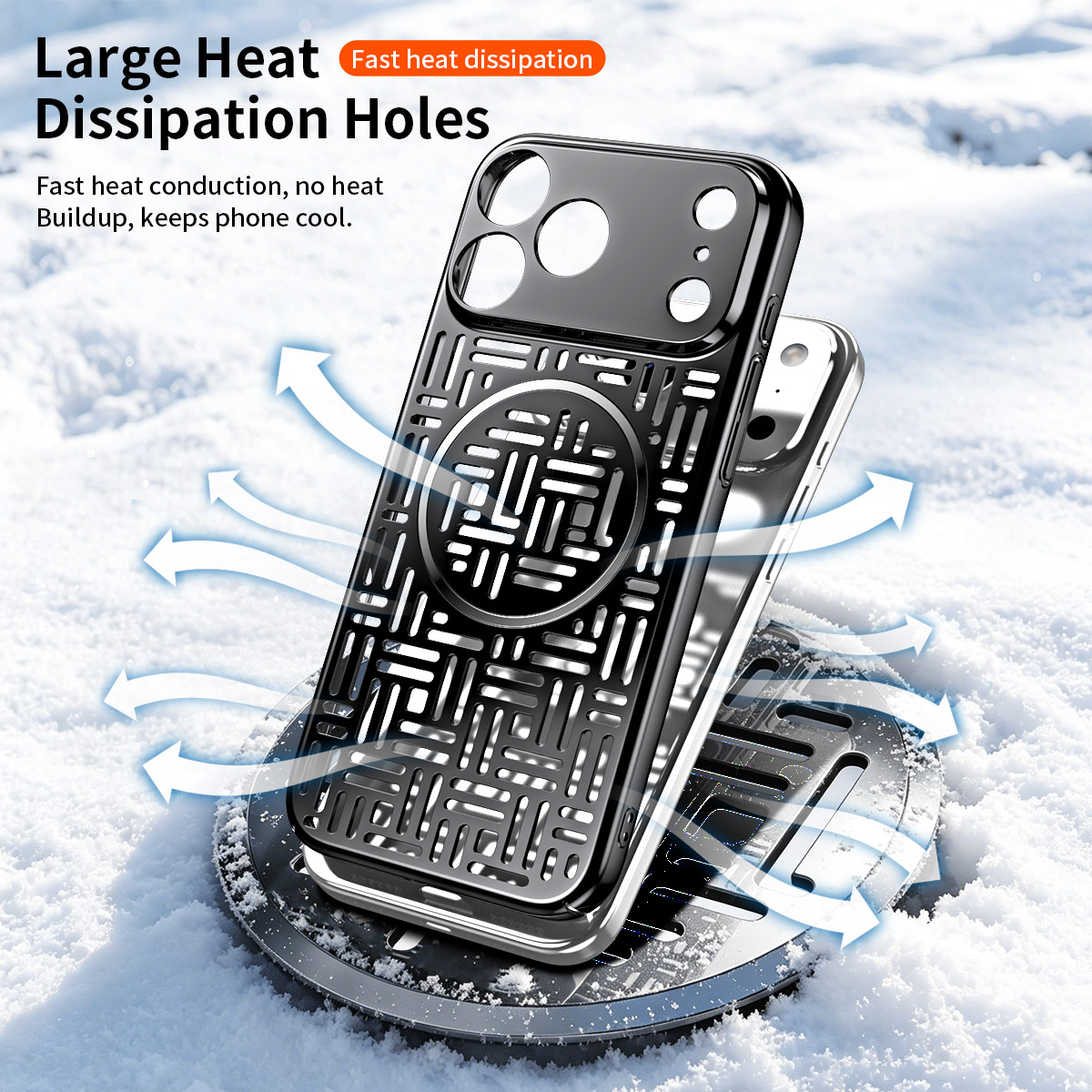 Capa para iPhone 17 Pro Max, d - Heat Dissipation Case avaliação e preço