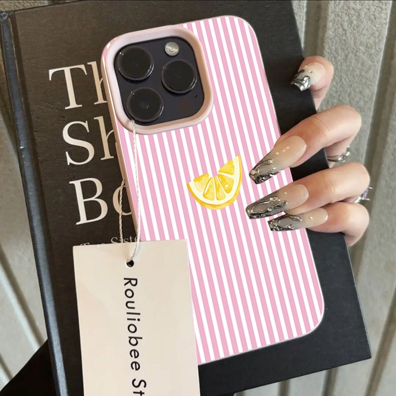 Capa de Telefone com Listras L - Phone Cases Orange avaliação e preço