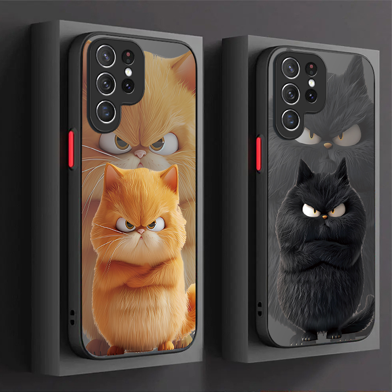 Capa Estilo Casal Gato Zangado - Phone Cases For Samsung S21 5G avaliação e preço