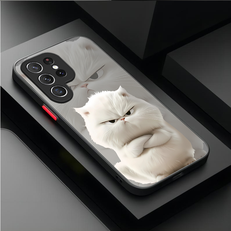 Capa Estilo Casal Gato Zangado - Phone Cases For Samsung S21 5G avaliação e preço