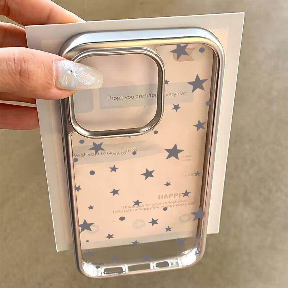 Capas Transparentes Y2K Stars  - Phone Cases Popular avaliação e preço
