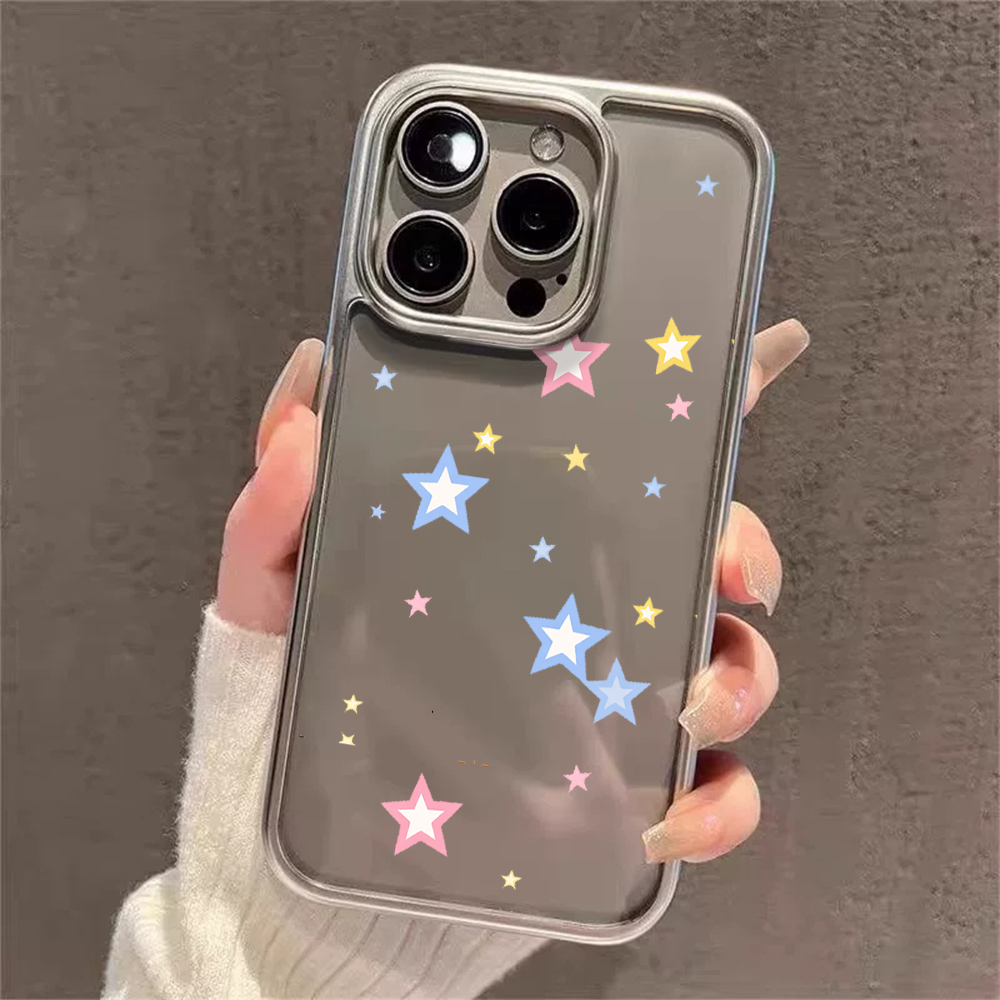 Capas Transparentes Y2K Stars  - Phone Cases Popular avaliação e preço